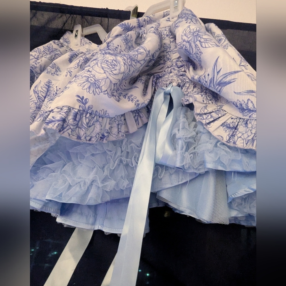 NWT Dolls Kill Poetic Justice Blue Floral Mini Skirt By sSugar Thrillz. - Picture 8 of 16